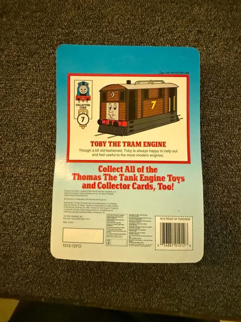 ERTl Shining Time Station Toby the Tram Engine Die Cast Metal 1012